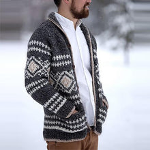 Load image into Gallery viewer, Fashion printed loose folding collar sweater