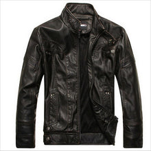 Load image into Gallery viewer, Men Plus Size High Quality Motorcycle Classic Leather Jacket
