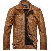 Load image into Gallery viewer, Men Plus Size High Quality Motorcycle Classic Leather Jacket