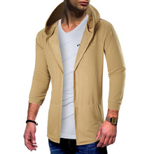 Load image into Gallery viewer, Fashion Plain Split Joint Packet Long Coat