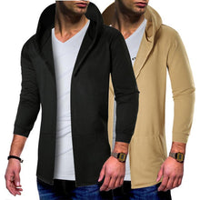 Load image into Gallery viewer, Fashion Plain Split Joint Packet Long Coat