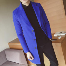 Load image into Gallery viewer, Chic Fashion Lapel Plain Shoulder Padding  Long Coat