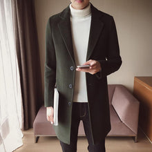 Load image into Gallery viewer, Chic Fashion Lapel Plain Shoulder Padding  Long Coat