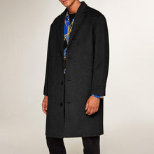 Load image into Gallery viewer, Gentle Plain Lapel Collar Loose Business Long Woolen Coat