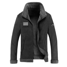 Load image into Gallery viewer, Casual Fashion Thicken Warm Plain Stand Collar Lapel Jacket