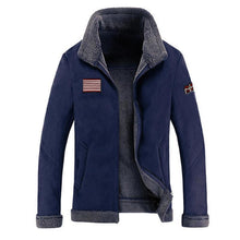 Load image into Gallery viewer, Casual Fashion Thicken Warm Plain Stand Collar Lapel Jacket