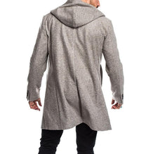 Load image into Gallery viewer, Casual Plain Thicken Warm Hooded Long Sleevs Long Woolen Coat