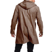 Load image into Gallery viewer, Casual Plain Thicken Warm Hooded Long Sleevs Long Woolen Coat