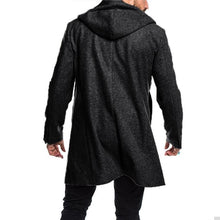 Load image into Gallery viewer, Casual Plain Thicken Warm Hooded Long Sleevs Long Woolen Coat