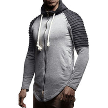 Load image into Gallery viewer, Stripes Patchwork Long Sleeve Hoodie