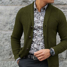 Load image into Gallery viewer, Fashion Lapel Single-Breasted Long-Sleeved Knit Sweaters