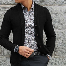 Load image into Gallery viewer, Fashion Lapel Single-Breasted Long-Sleeved Knit Sweaters