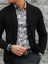 Load image into Gallery viewer, Fashion Lapel Single-Breasted Long-Sleeved Knit Sweaters