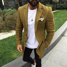 Load image into Gallery viewer, Commuting Casual Pure Colour Mid-Length Coat