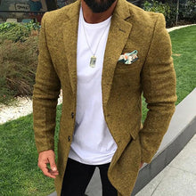 Load image into Gallery viewer, Commuting Casual Pure Colour Mid-Length Coat
