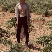 Load image into Gallery viewer, Fashion Stripe Stitching Casual Cardigan Windbreakers