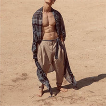 Load image into Gallery viewer, Fashion Bohemian Printed Irregular Cardigan Windbreakers