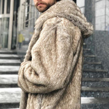 Load image into Gallery viewer, Fashion Large Lapel Hooded Loose Faux Fur Coats