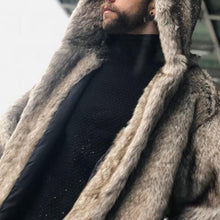 Load image into Gallery viewer, Fashion Large Lapel Hooded Loose Faux Fur Coats