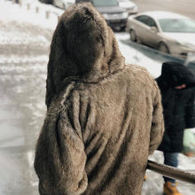 Load image into Gallery viewer, Fashion Large Lapel Hooded Loose Faux Fur Coats