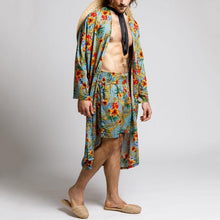 Load image into Gallery viewer, Men's Fashion Printed Cardigan Shorts Two-Piece Set