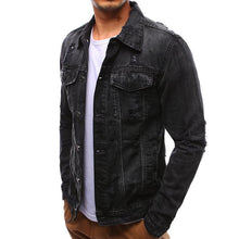 Load image into Gallery viewer, Fashion Men's Denim Hole Jacket