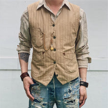 Load image into Gallery viewer, Men's Single Row New Stripe Vest