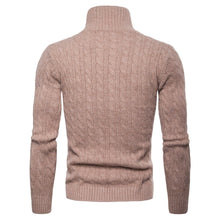 Load image into Gallery viewer, Winter New Casual Solid Color Twist Thick Double-Breasted Knit Cardigan