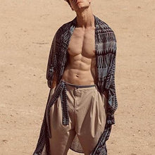 Load image into Gallery viewer, Fashion Bohemian Printed Irregular Cardigan Windbreakers