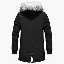 Load image into Gallery viewer, New Winter Jacket Men Thicken Warm Casual Long Outwear Hooded Collar Jacket