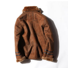 Load image into Gallery viewer, Mens Fashion Casual Thick Suede Lapels Jacket Plus Velvet Warm