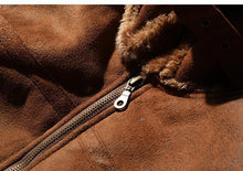 Load image into Gallery viewer, Mens Fashion Casual Thick Suede Lapels Jacket Plus Velvet Warm