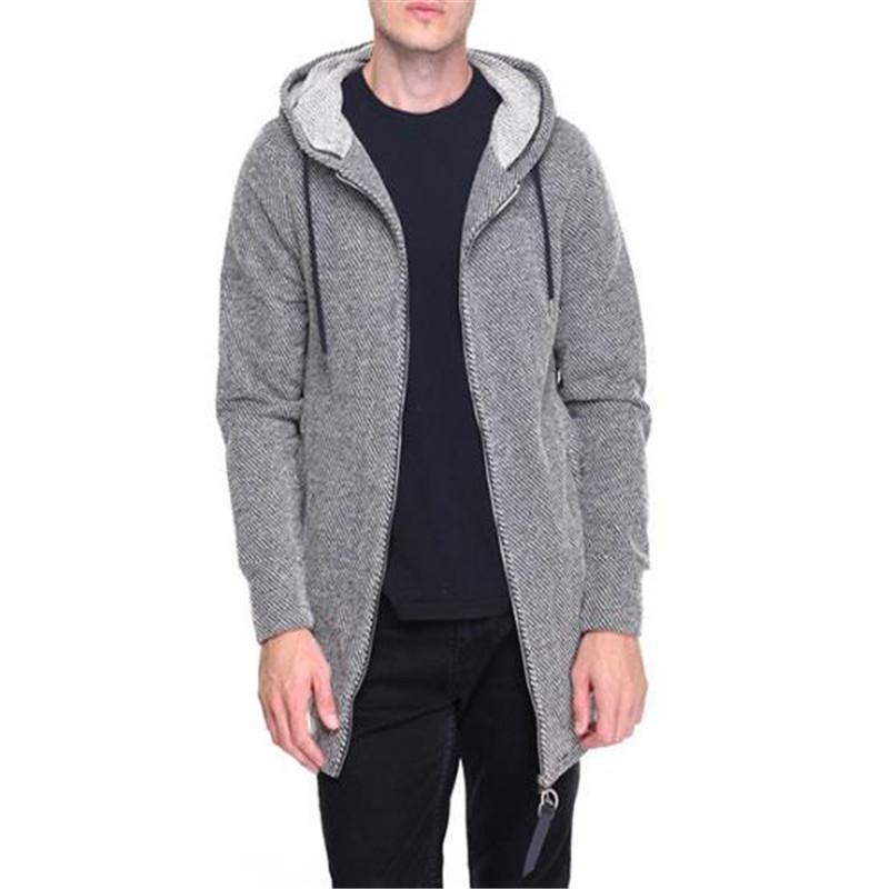 Fashion Youth Sport Loose Plain  Zipper Hoodie Outerwear