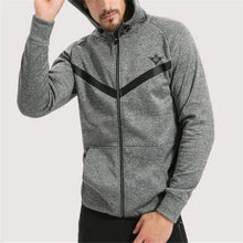 Load image into Gallery viewer, Fashion Casual Sport Thermal Loose Strip Long Sleeve Zipper Outerwear
