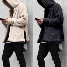Load image into Gallery viewer, Fashion Mens  Loose Plain Floss Zipper Coat
