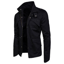 Load image into Gallery viewer, Fashion Lapel Include Cotton Plain Jacket
