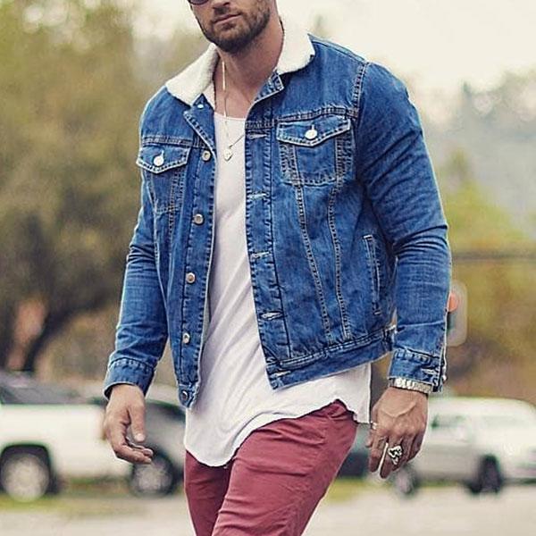 Fleece Sherpa Button Jacket