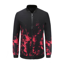 Load image into Gallery viewer, Fashion Lapel Collar Baseball Firework Printed Coat
