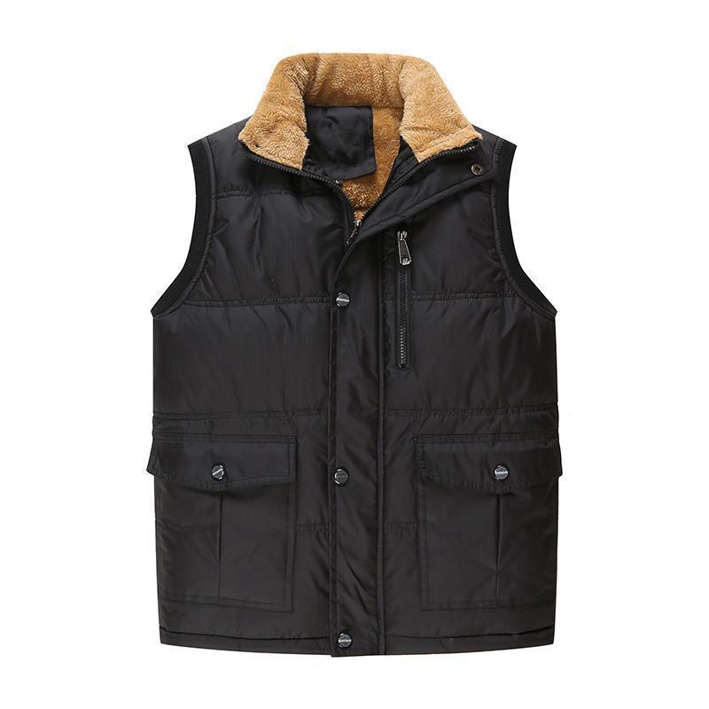 Men's Vest Plus Velvet Down Cotton Vest