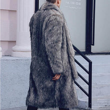 Load image into Gallery viewer, Faux Fur Fox Fur Warm Lapel Men&#39;s Casual Coat
