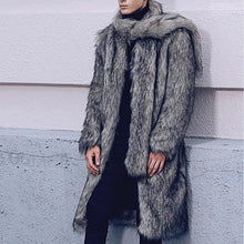 Load image into Gallery viewer, Faux Fur Fox Fur Warm Lapel Men&#39;s Casual Coat
