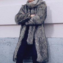 Load image into Gallery viewer, Faux Fur Fox Fur Warm Lapel Men&#39;s Casual Coat
