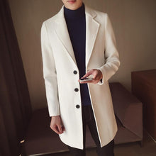 Load image into Gallery viewer, Chic Fashion Lapel Plain Shoulder Padding  Long Coat
