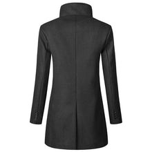 Load image into Gallery viewer, Fashion Lapel Collar Plian Long Woolen Coat
