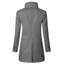 Load image into Gallery viewer, Fashion Lapel Collar Plian Long Woolen Coat
