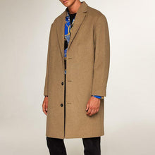 Load image into Gallery viewer, Gentle Plain Lapel Collar Loose Business Long Woolen Coat
