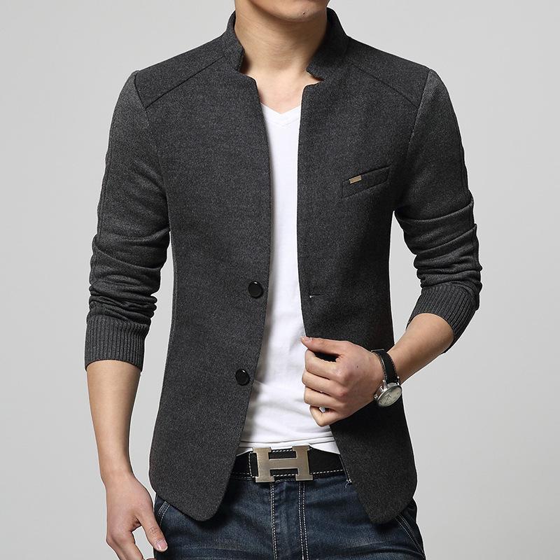 Men's Street Chic Business Casual Plus Size Slim Blazer