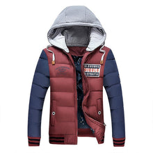 Load image into Gallery viewer, Casual New Hooded Thick Padded Men&#39;s Parkas Jacket Coats Warm Zipper
