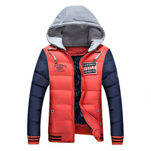 Load image into Gallery viewer, Casual New Hooded Thick Padded Men&#39;s Parkas Jacket Coats Warm Zipper
