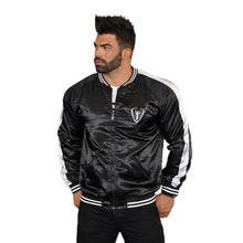 Load image into Gallery viewer, Casual Sport Stripe Color Block Zipper Baseball Coat
